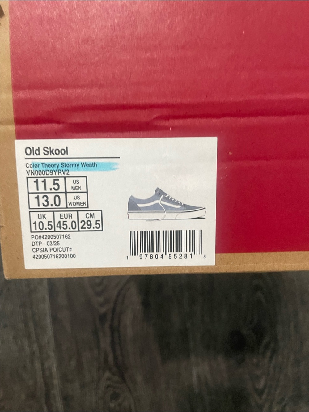 Vans Old Skool “Stormy Weather” Sneakers – Men’s 11.5 / Women’s 13 - Picture 6 of 10
